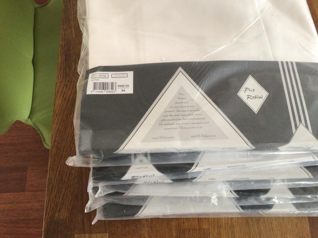 5 nieuwe Robini  koksbuizen maat 54(XL) van 100% Katoen., Ophalen of Verzenden, Nieuw, Robini