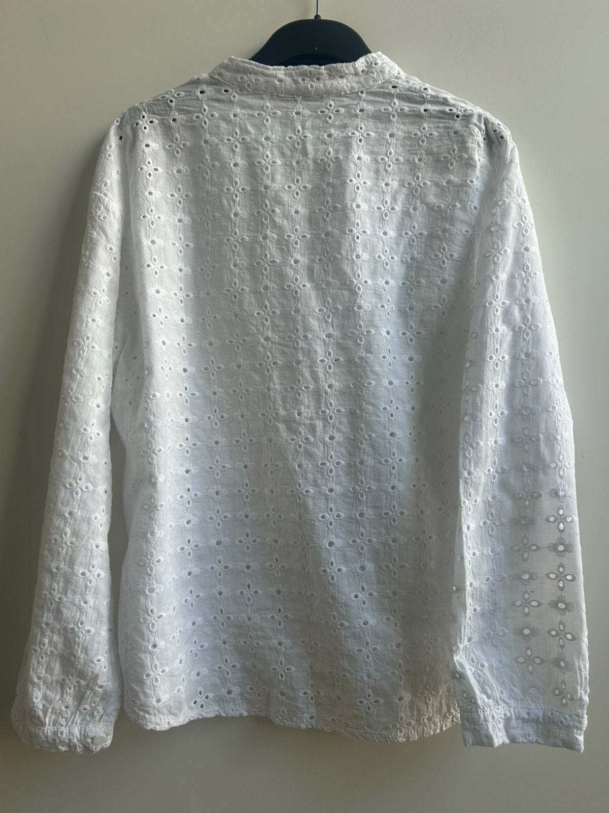 DROLE DE COPINE blouse wit broderie mt S, -, Verzenden, Drole de Copine, Zo goed als nieuw