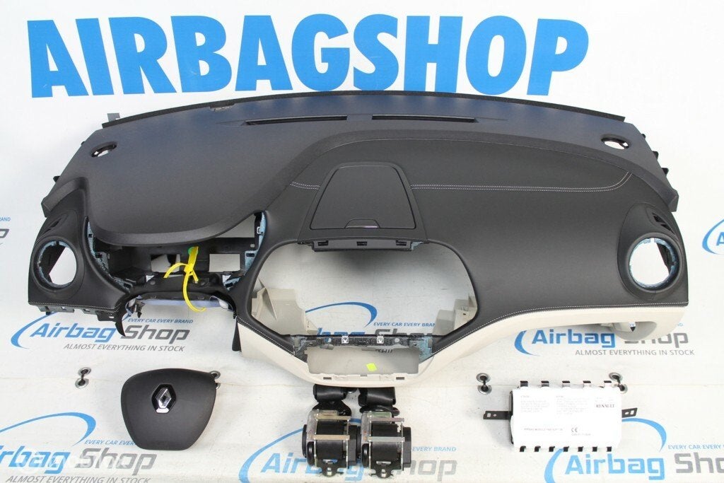Airbag set - Dashboard leder beige stiksel Renault Captur, Gebruikt, Ophalen of Verzenden