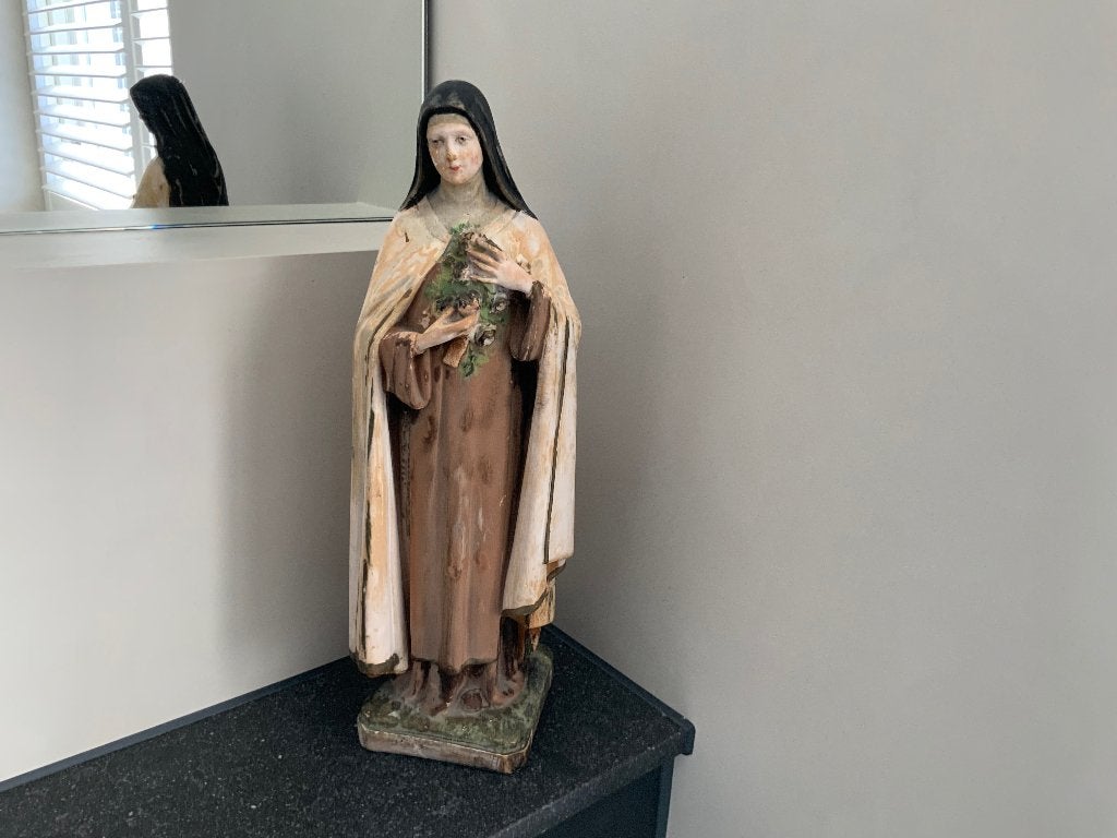 Super gaaf vintage Heilig beeld religieuze art kunst, Antiek en Kunst, Ophalen