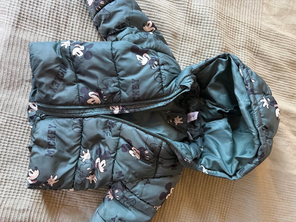H&M Jas 86 Kinderen Mickie Mouse, Jongetje of Meisje, H&M, Ophalen of Verzenden, Zo goed als nieuw