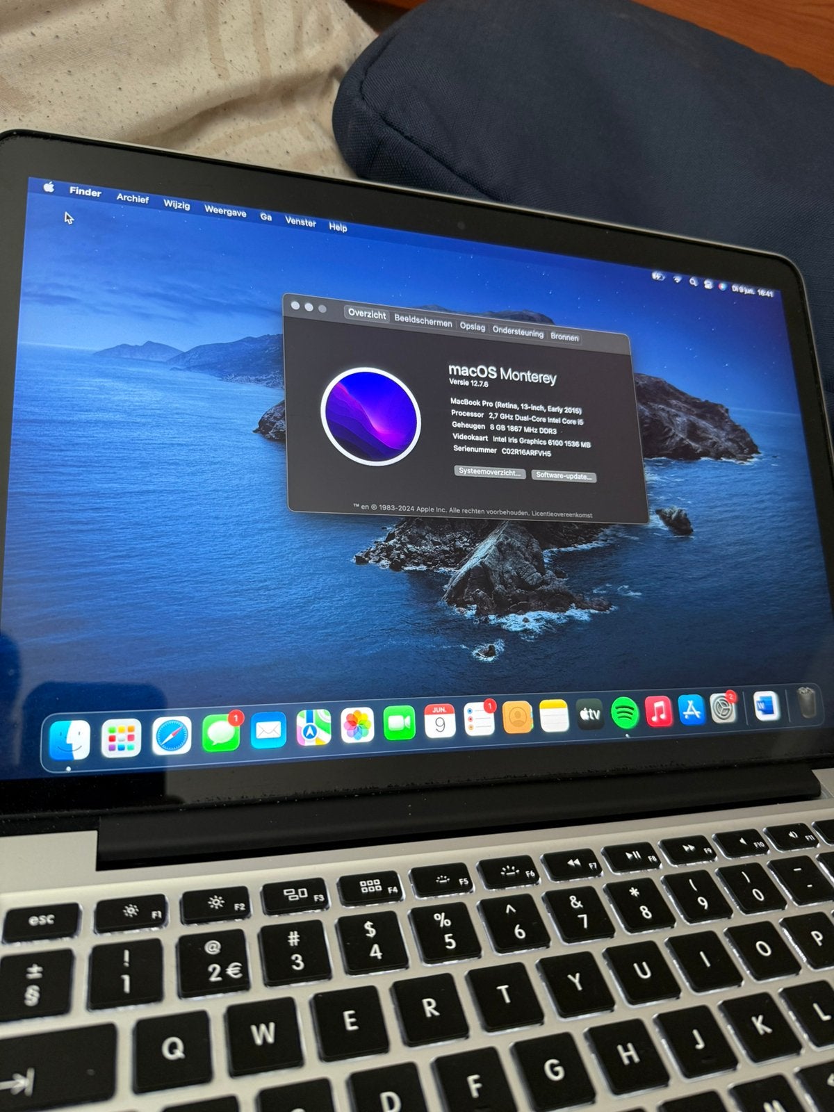 Macbook pro 2015, Computers en Software, Apple Macbooks, MacBook Pro, 13 inch, 2 tot 3 Ghz, Ophalen of Verzenden