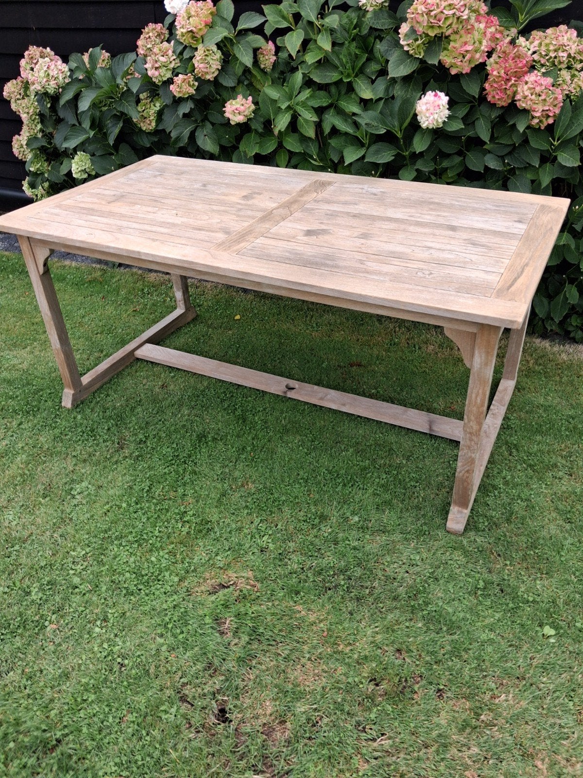 Teakhouten tuintafel, Tuin en Terras, Ophalen, Gebruikt, Rechthoekig, Teakhout