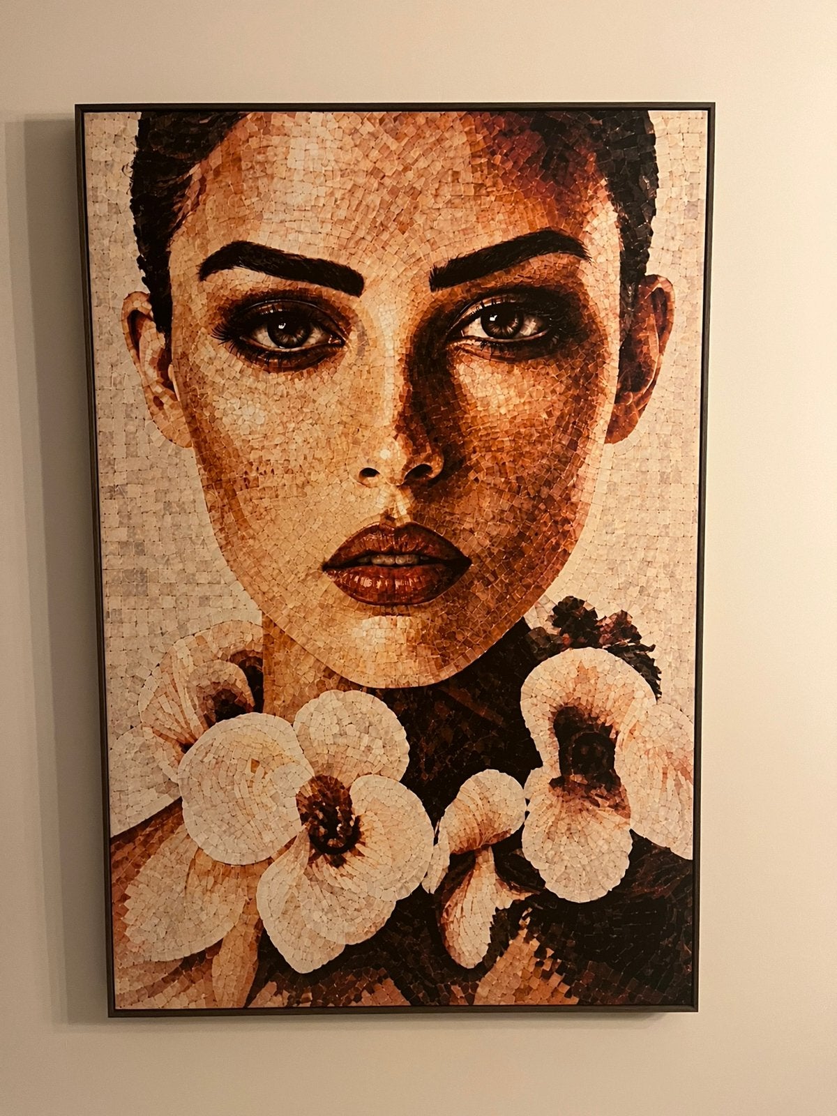 Nieuw! Luxe mat schilderij met omlijsting Hotel chique, Ophalen of Verzenden, Portret