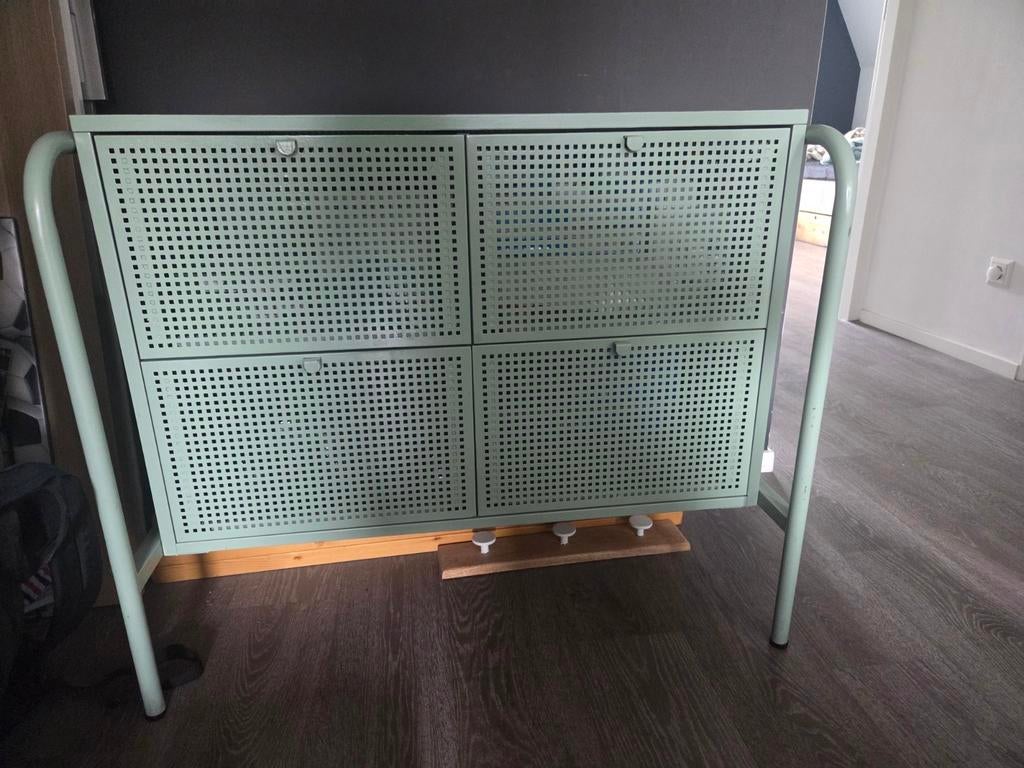 Metalen ladekast, Zo goed als nieuw, 3 of 4 laden, Minder dan 100 cm, Metaal