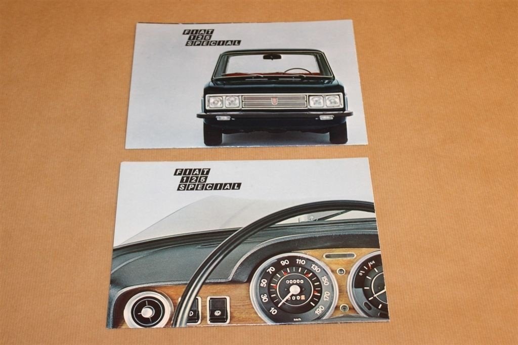 Zeldzame reclamebrochures - Fiat 125 Special - Ca 1968, Ophalen of Verzenden, Zo goed als nieuw, Overige merken