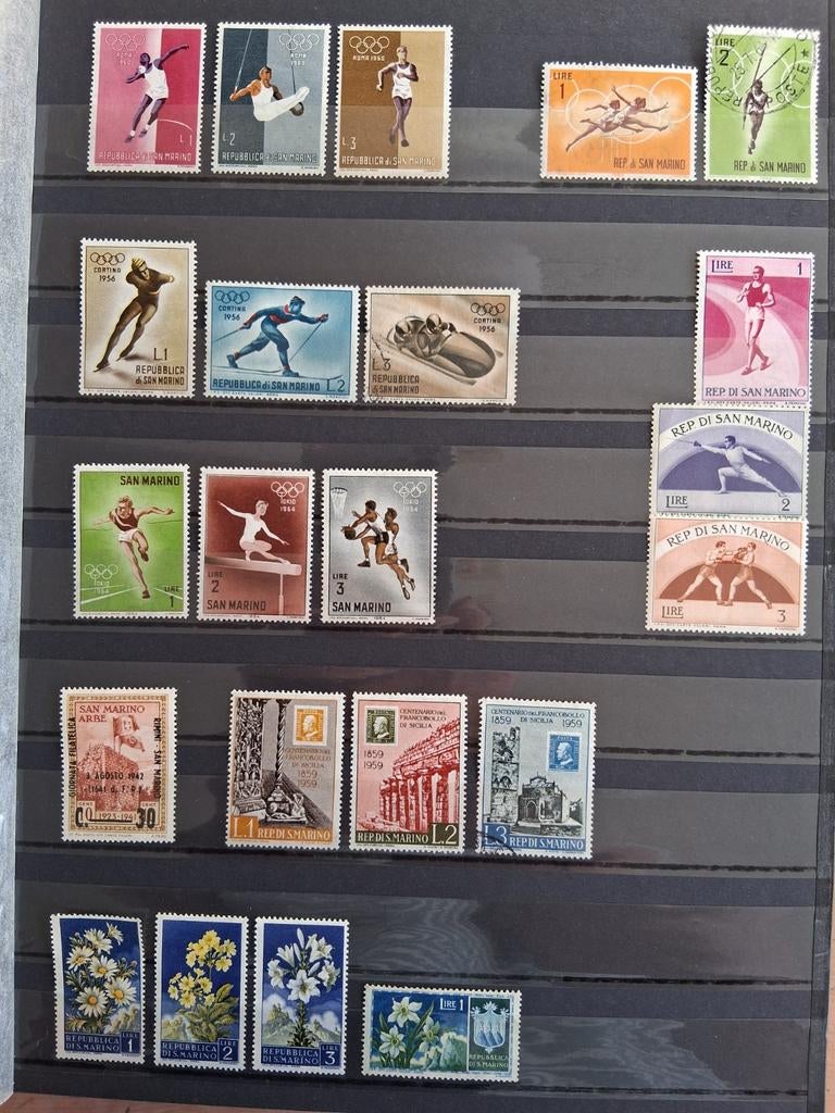Kavel 60x San Marino grotendeels pf, Verzenden, Overige landen