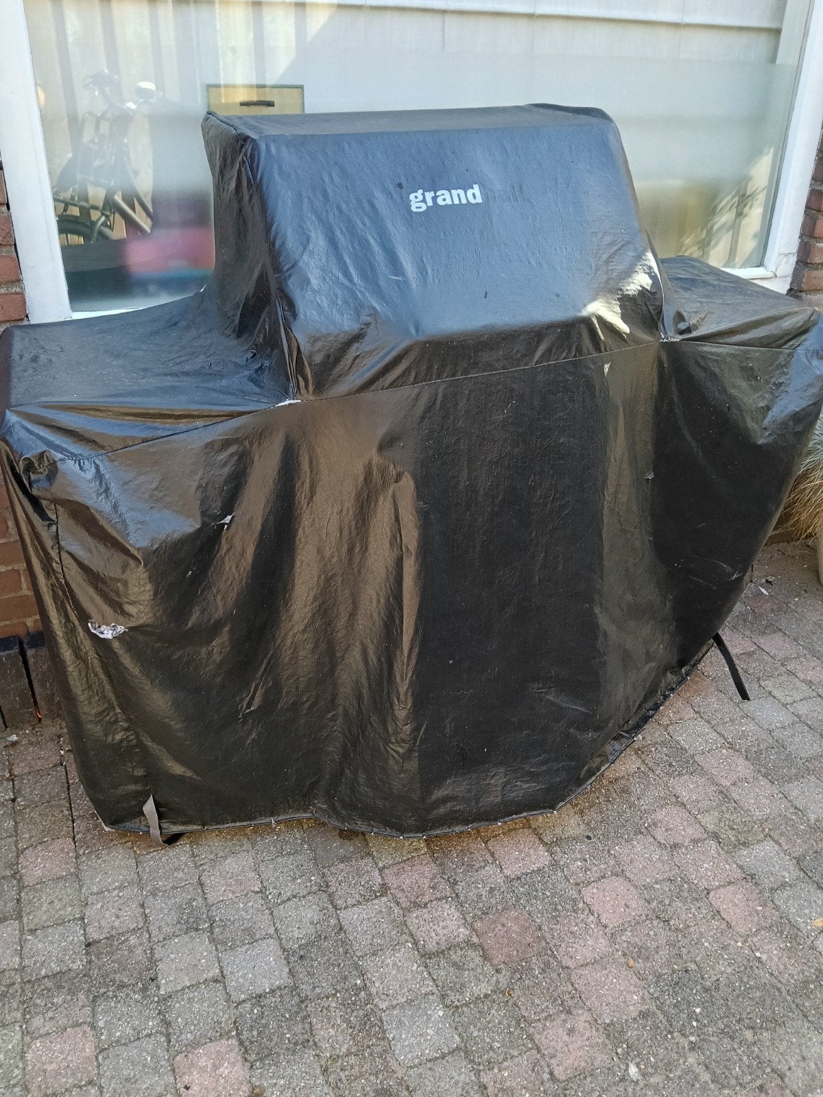 Gasbarbecue met zijbrander en hoes, Ophalen of Verzenden, Gebruikt, Grandhall