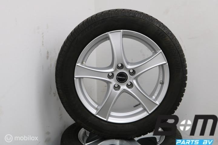 Set 17 inch velgen + winterbanden VW Passat B8 Borbet, Gebruikt, Velg(en)