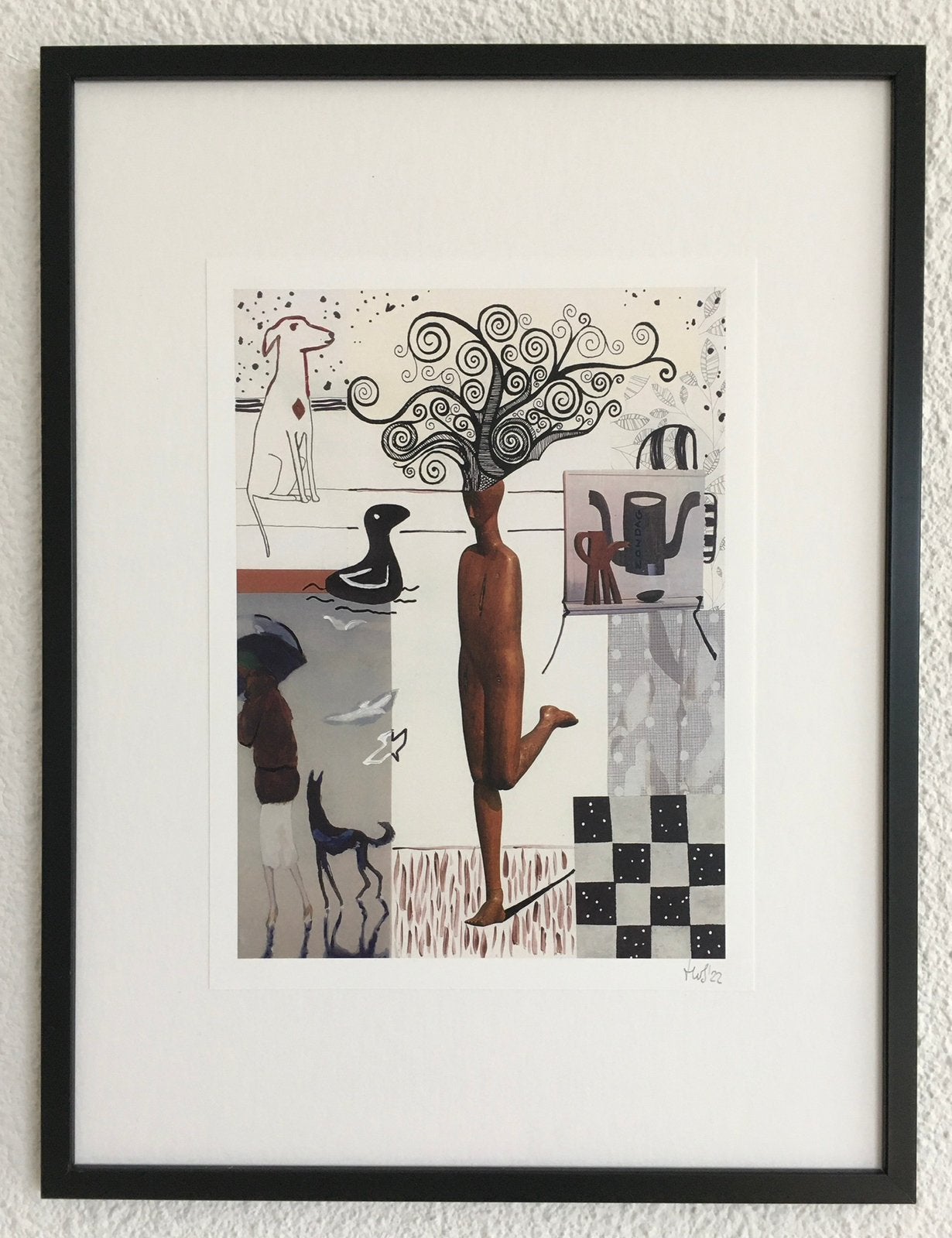 Collage “A Walk in the Park”, Ophalen of Verzenden