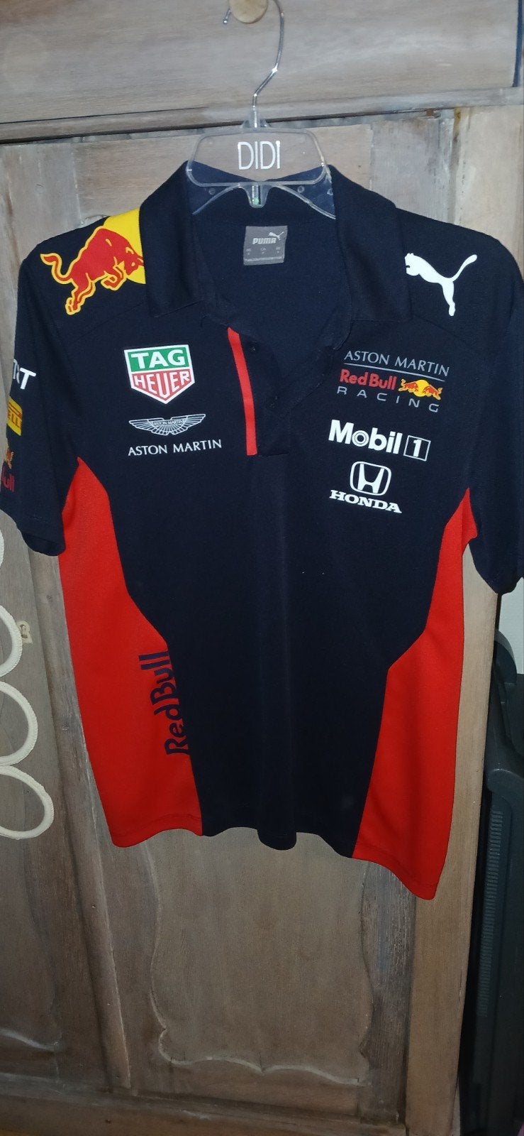 Red Bull Racing Puma Poloshirt Maat S, Puma, Blauw, Ophalen of Verzenden, Zo goed als nieuw