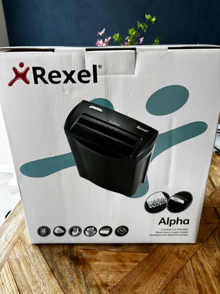 Rexel alpha papierversnipperaar nieuw in de doos, Ophalen, Nieuw