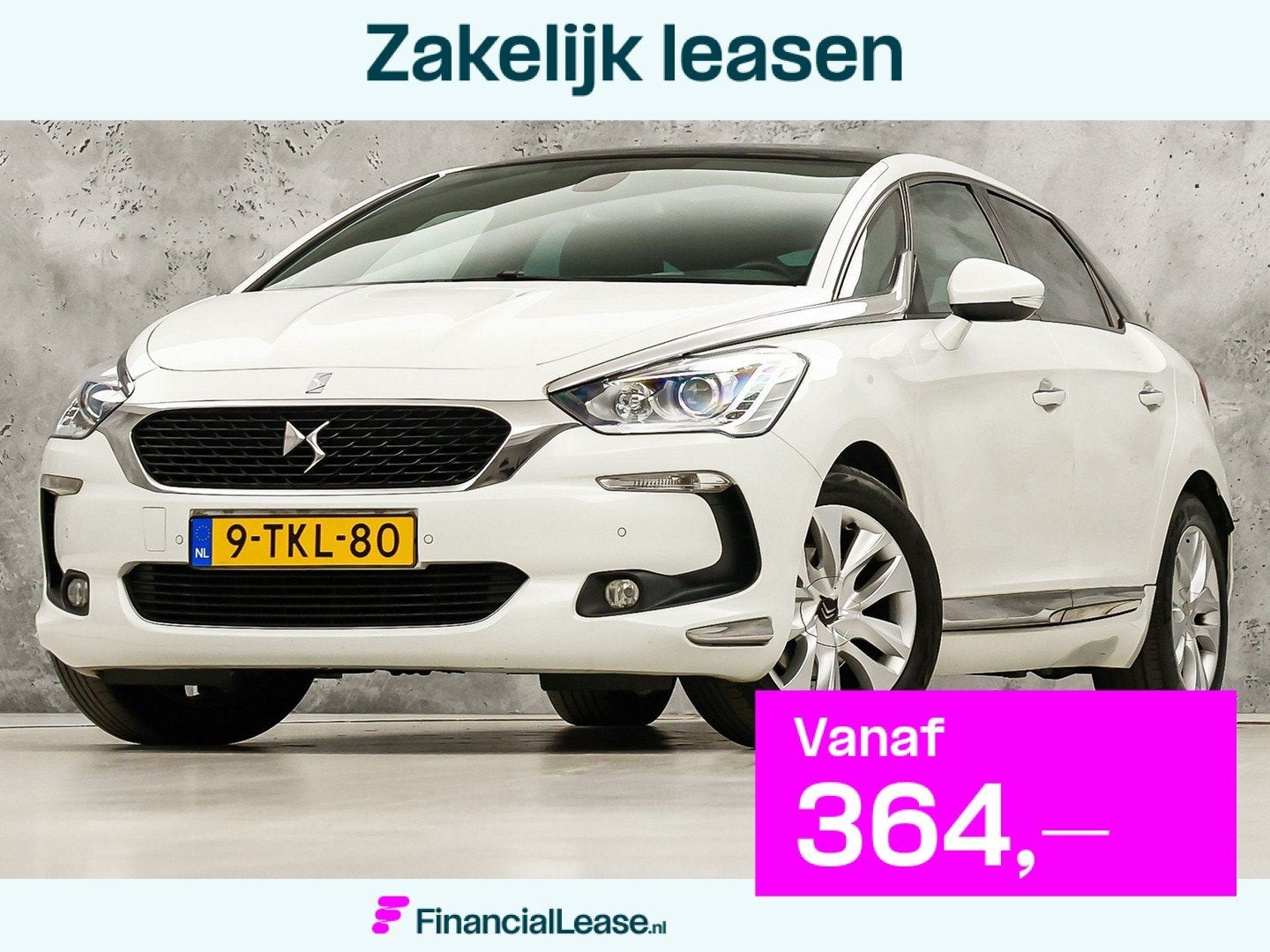 Citroën DS5 1.6 THP Executive Sport 156Pk Automaat (PANORAM, Gebruikt, Zwart, Leder en Stof, Wit