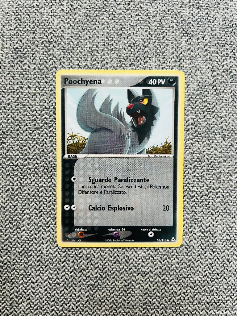 Poochyena 80/110 Ex Holon Phantoms Pokemon, Verzenden, Zo goed als nieuw, Losse kaart, Foil