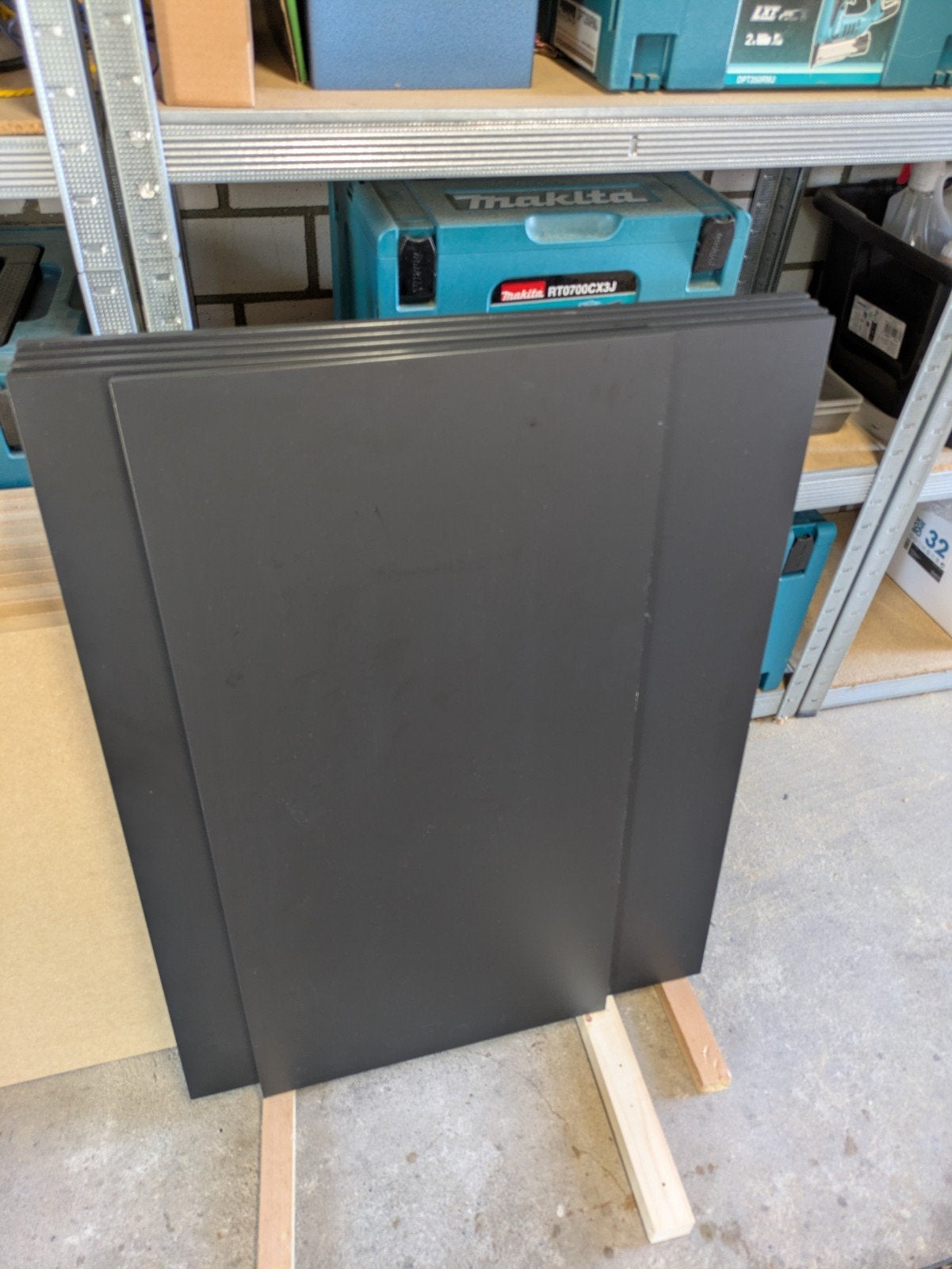 4x IKEA Kungsbacka FÖRBÄTTRA mat zwart 80x62cm keukenpaneel, Doe-het-zelf en Verbouw, Platen en Panelen, Ophalen, Gebruikt, Overige materialen