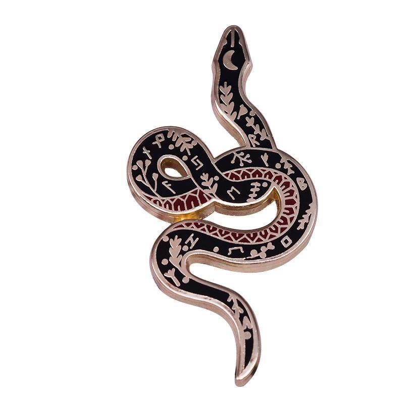 SLANG FLORAL SNAKE Collectors ROCK Enamel Pin Broche, Verzenden, Nieuw, Transport