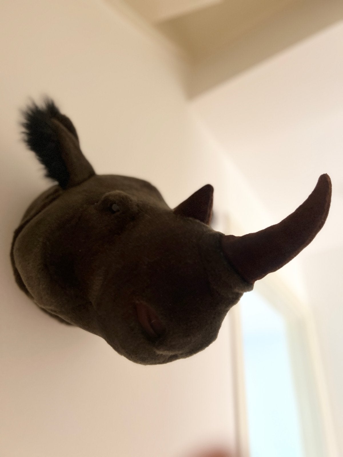 Neushoorn voor kinderkamer of babykamer (als nieuw), Kinderen en Baby's, Ophalen of Verzenden, Zo goed als nieuw, Wanddecoratie