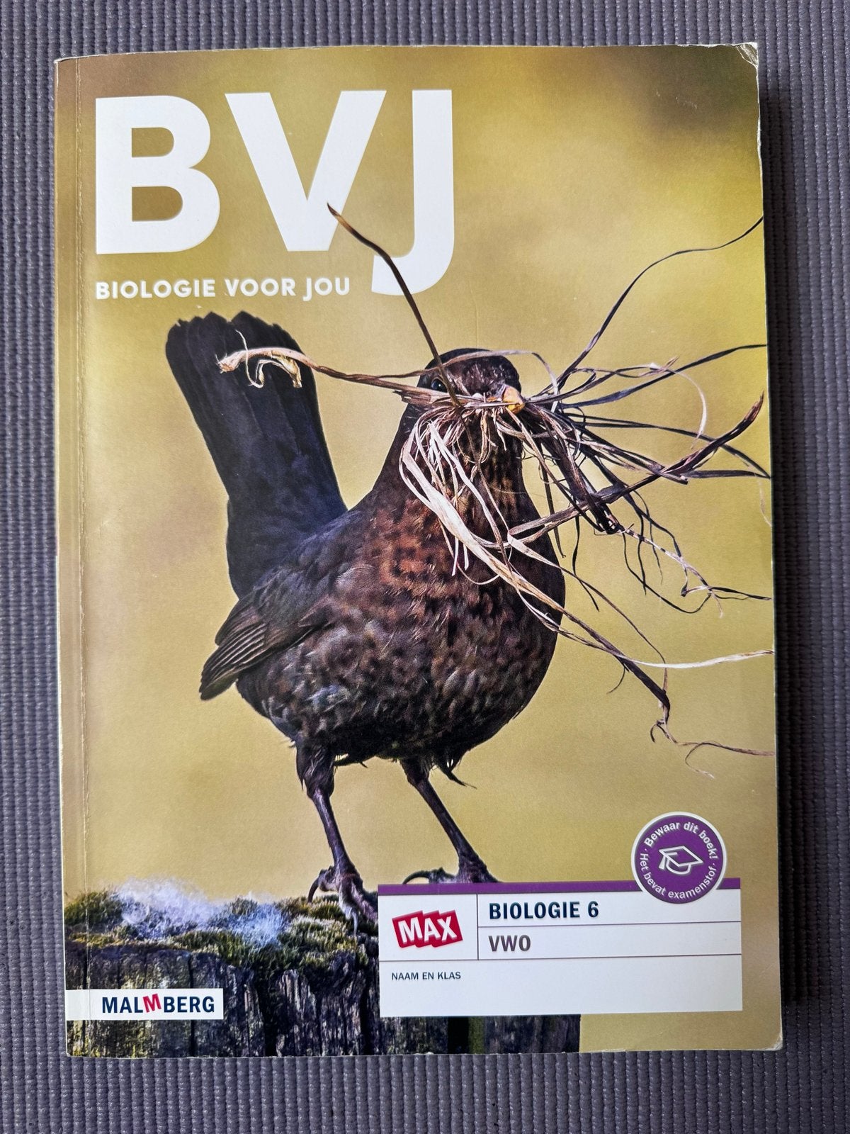 BVJ Biologie voor jou 6 VWO - Malmberg, Ophalen of Verzenden, Gelezen, VWO, Biologie