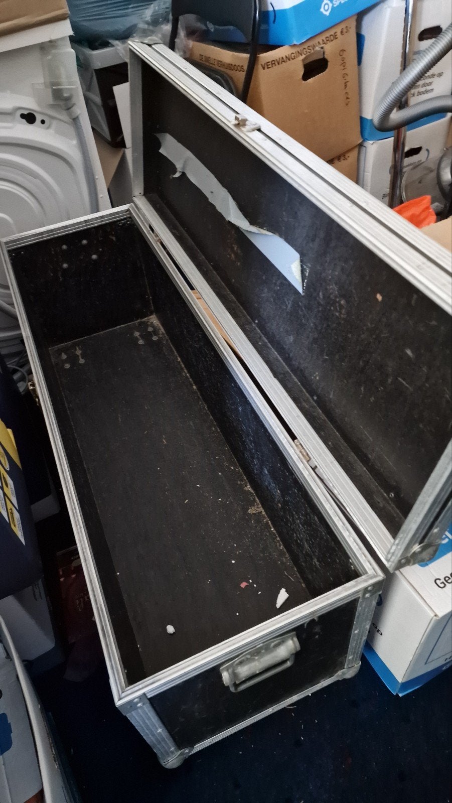 Gebruikte Flightcase op wielen - 34x42x109 cm, Ophalen of Verzenden, Gebruikt, Overige instrumenten, Flightcase