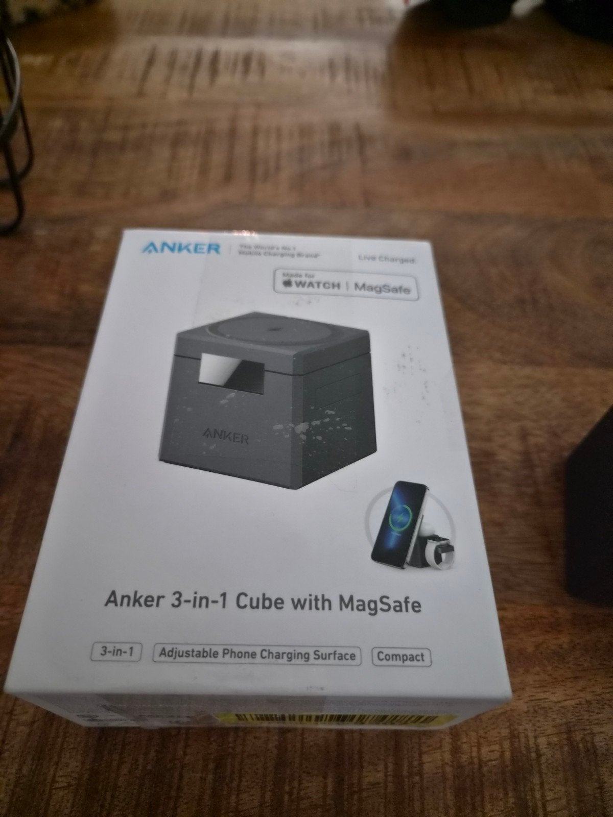 Anker 3-in-1 Cube met MagSafe - Draadloze Oplader, Anker, Draadloze oplader, Nieuw, Ophalen
