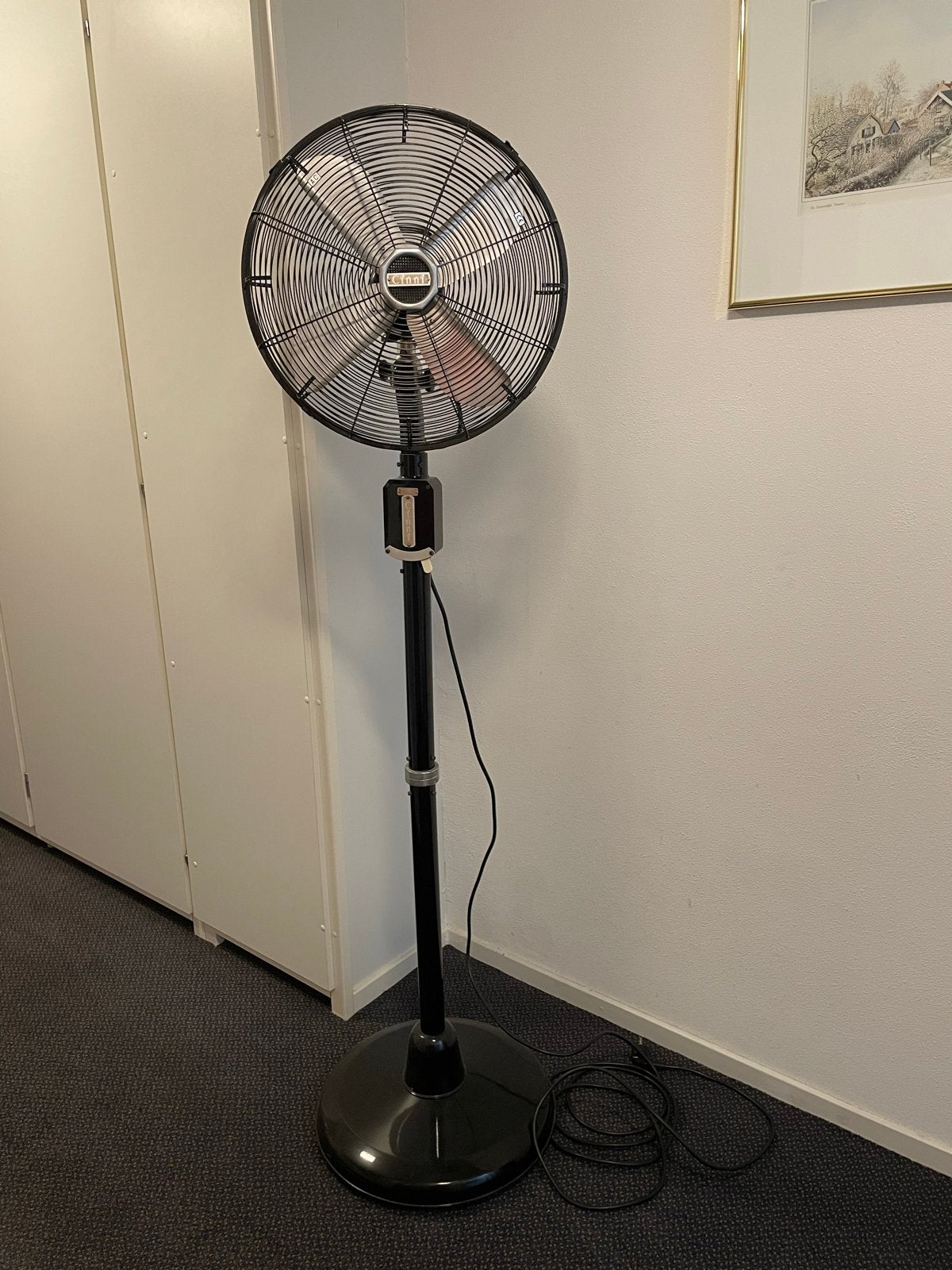 Cinni ventilator - Industriële statiefventilator, 160cm, Witgoed en Apparatuur, Ventilatoren, Ophalen, Gebruikt, Statiefventilator