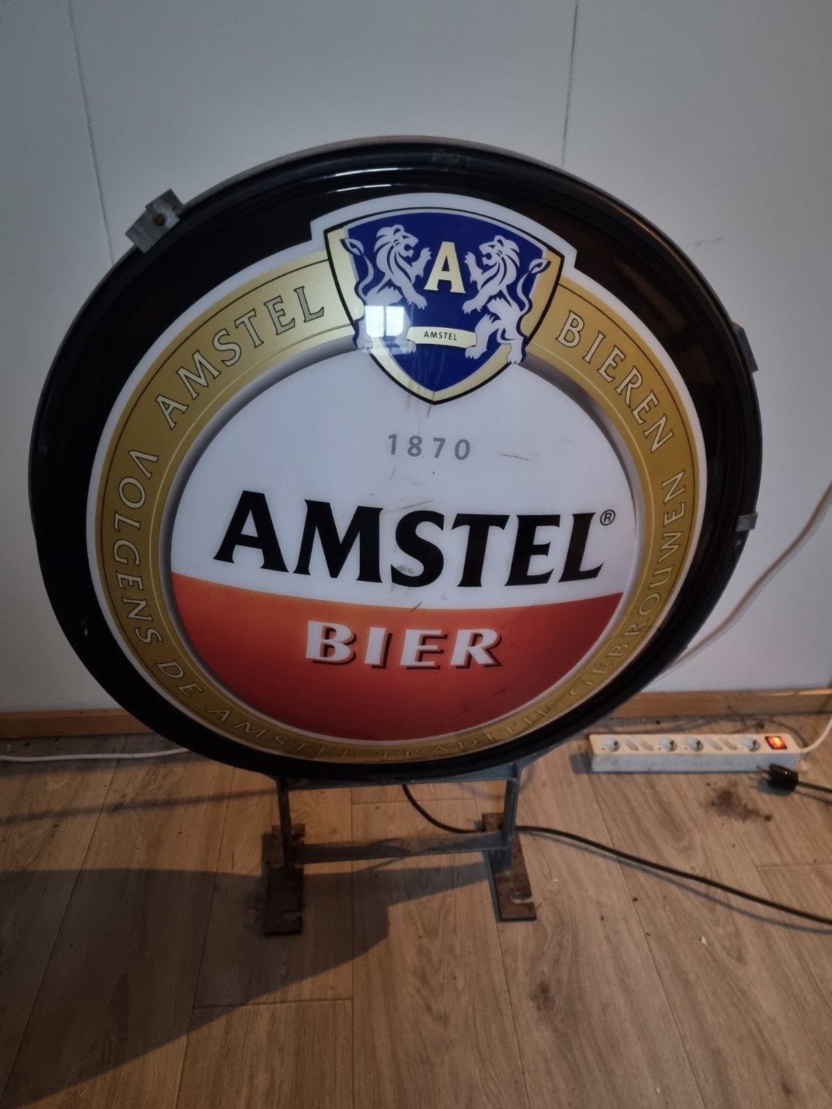 Heineken bier lichtbak lamp gevel verlichting bord, Ophalen, Gebruikt, Lichtbak of (neon) lamp
