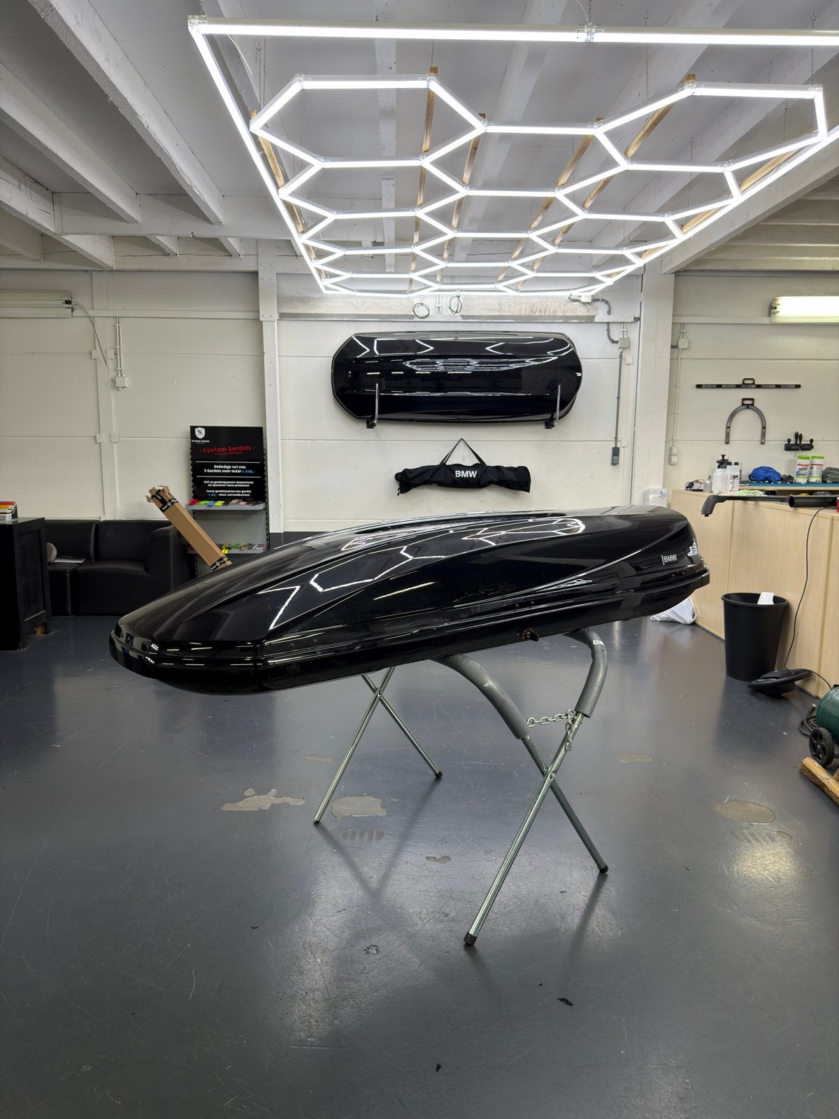 BMW Dakkoffer 460L - Glanzend Zwart - Thule, Ophalen, Gebruikt
