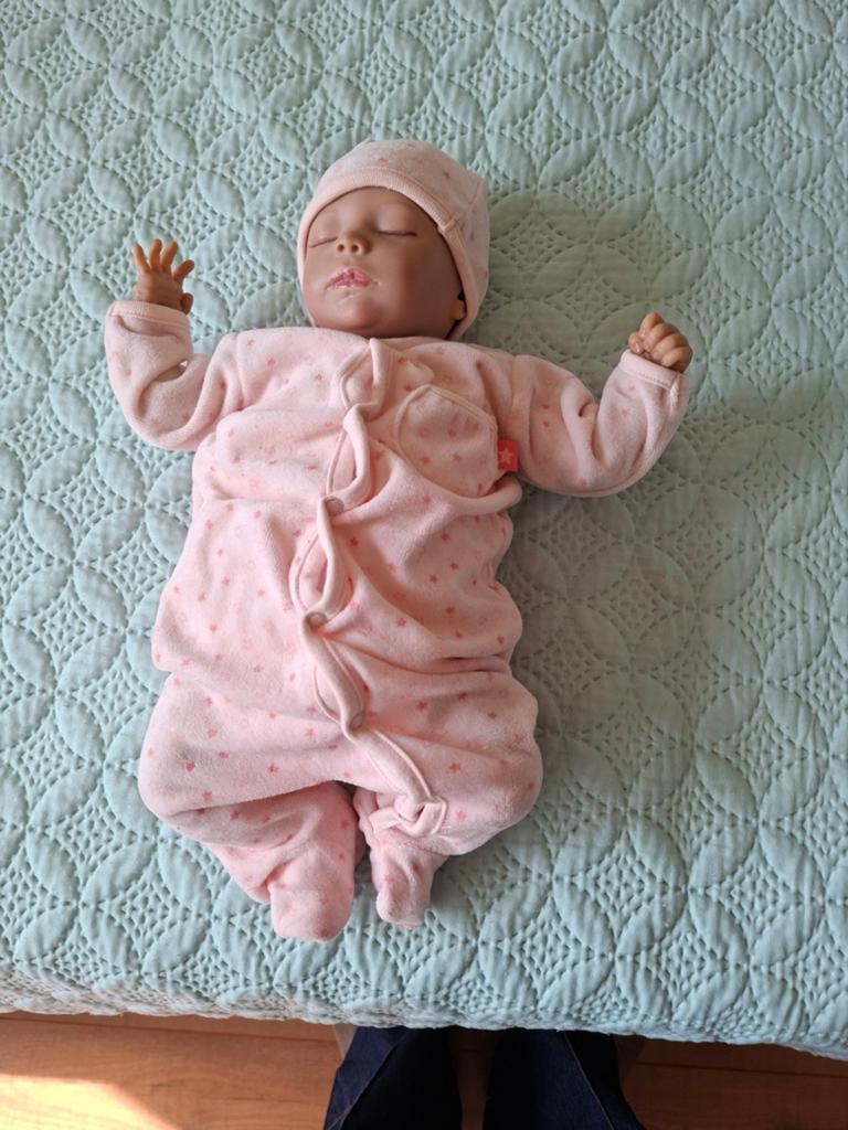 Reborn doll, Verzamelen, Poppen, Ophalen of Verzenden, Gebruikt, Kleertjes, Levensecht of Reborn
