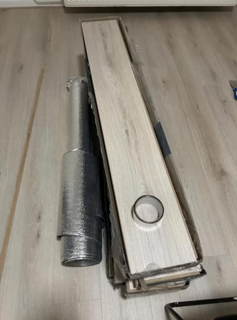 Laminaat Nouvelle Warm Taupe Eiken Gamma, Ophalen, 50 tot 150 cm, Nieuw, 5 tot 10 m²