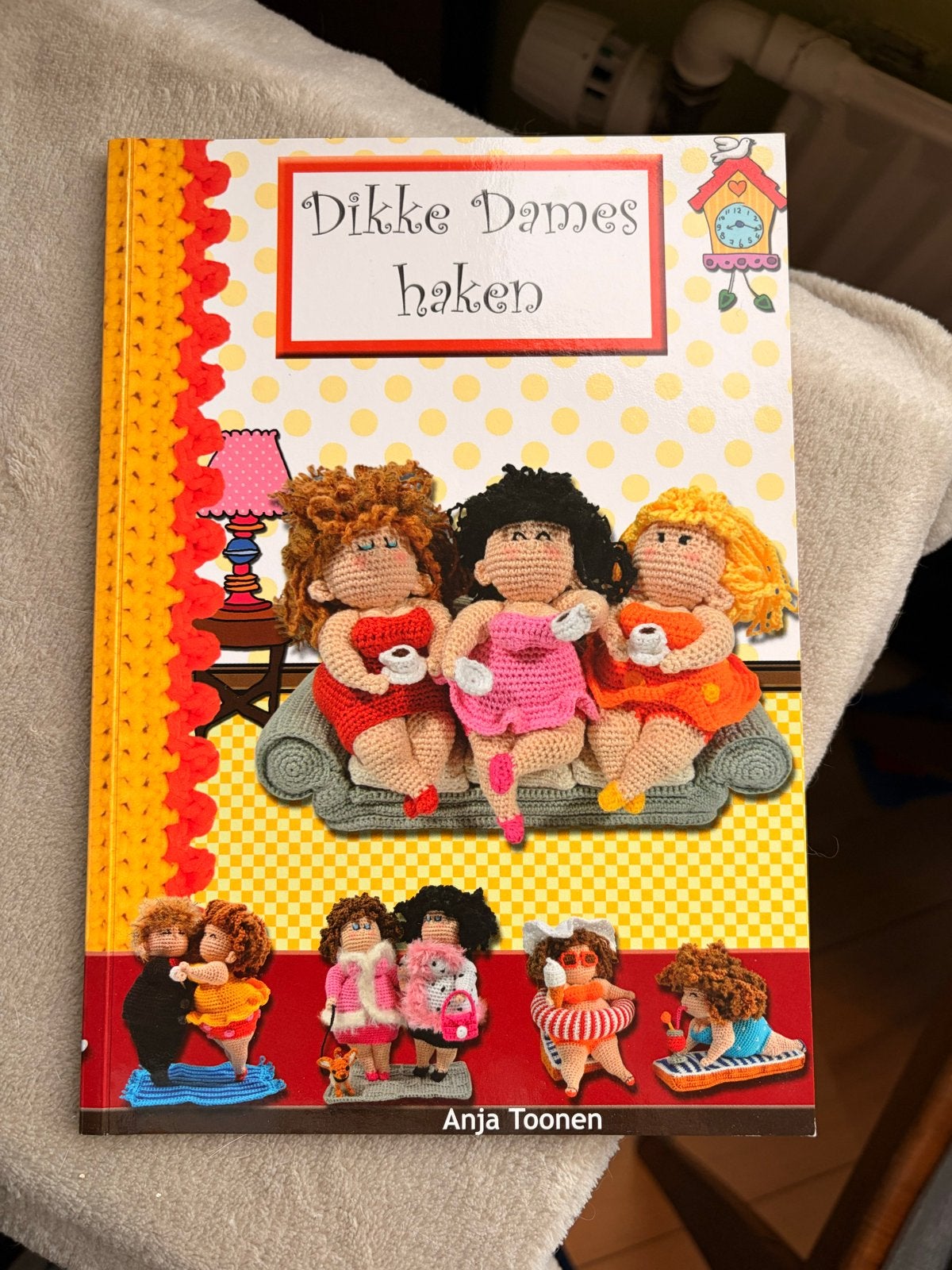 Boek: Dikke Dames haken & Workshop Tunesisch haken, Hobby en Vrije tijd, Ophalen of Verzenden, Gebruikt, Haken, Patroon of Boek