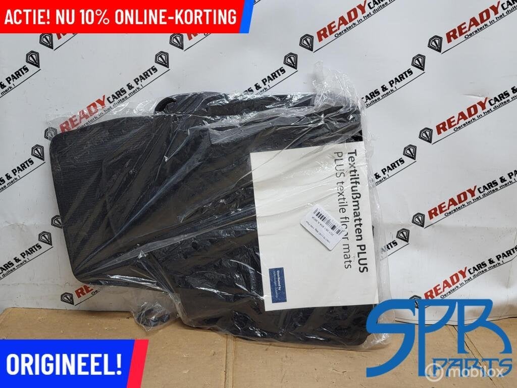 Matten set PLUS TEXTILE zwart Polo AW1 2G TAIGO 2G1061404A, Volkswagen, Nieuw, Ophalen of Verzenden, Volkswagen