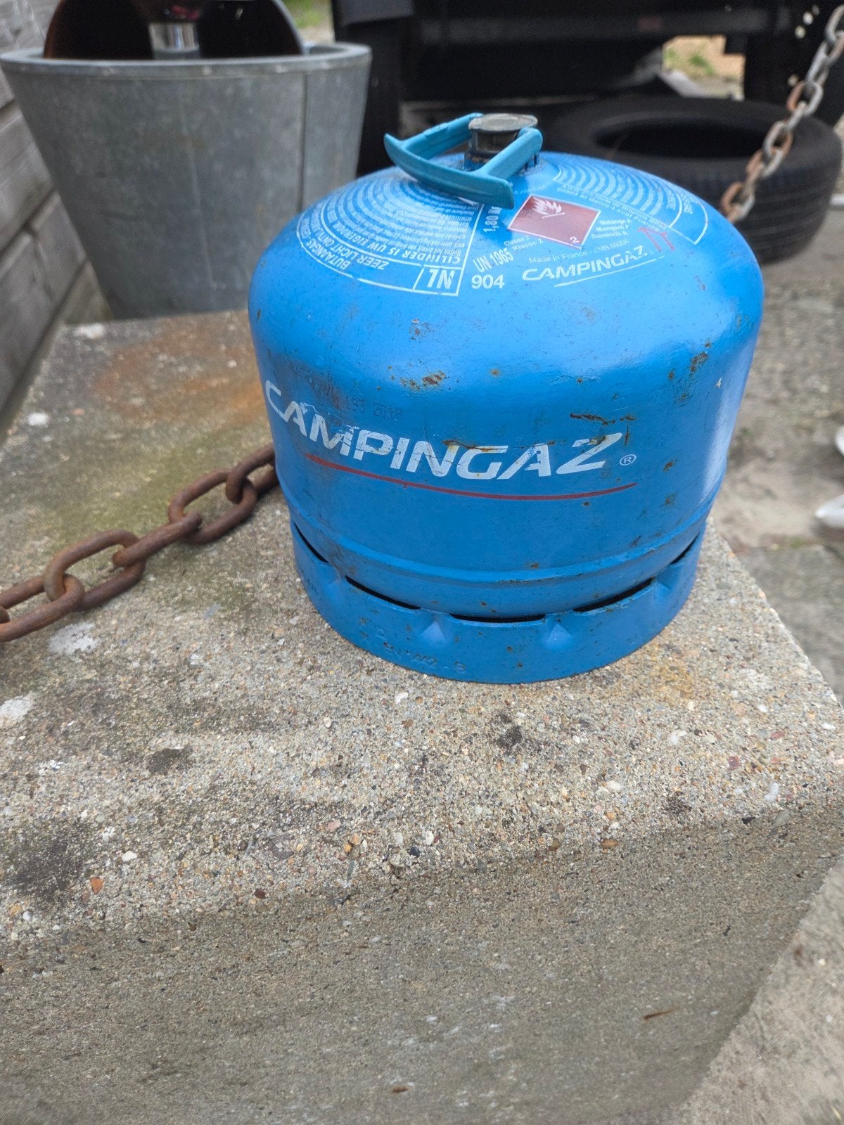 Campingaz gasfles 904 - vol!, Ophalen, Gebruikt