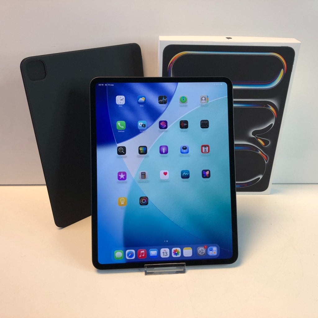 Apple iPad Pro 13 Inch M5 2025 | 256GB | 100% + cover, Computers en Software, Apple iPads, Apple, Zo goed als nieuw, Support@apple.com