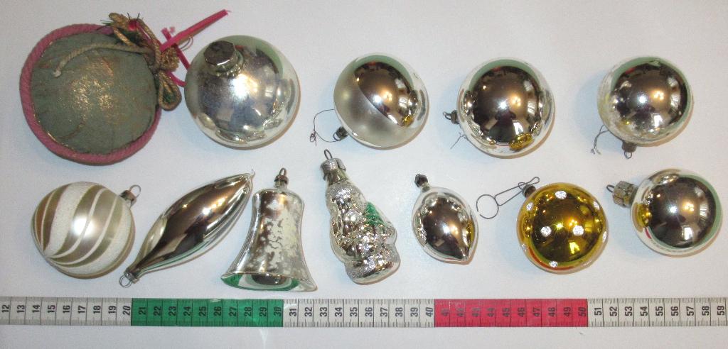 Lot van oude kerstballen., Diversen, Kerst, Ophalen of Verzenden, Gebruikt
