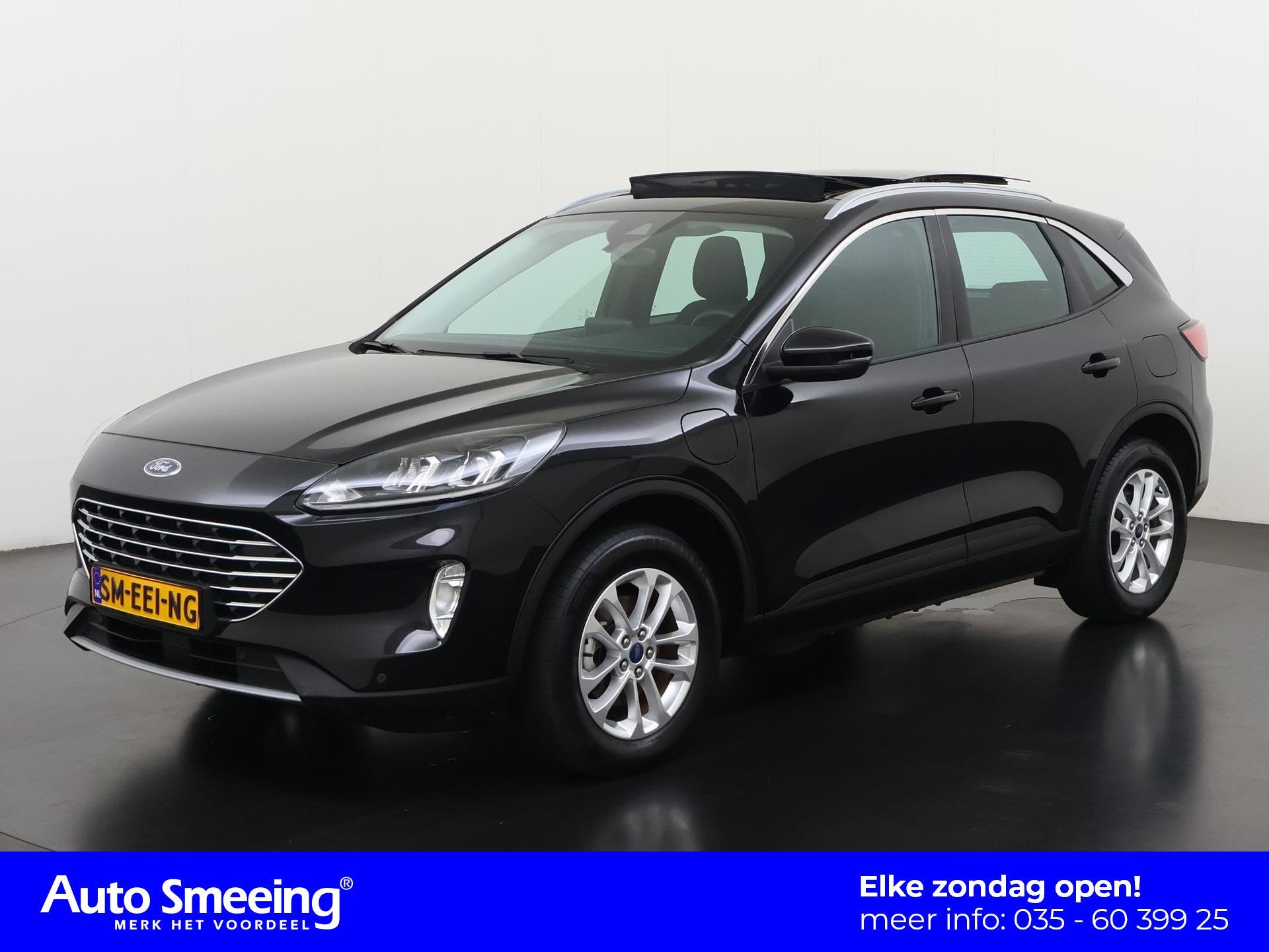 Ford Kuga 2.5 PHEV Titanium | Panoramadak | Zondag Open!, Auto's, Gebruikt, Euro 6, 4 cilinders, Zwart