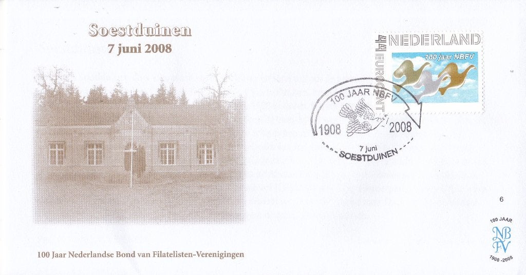 100 jaar NBVF – Soestduinen – 7 juni 2008, Verzenden, Envelop