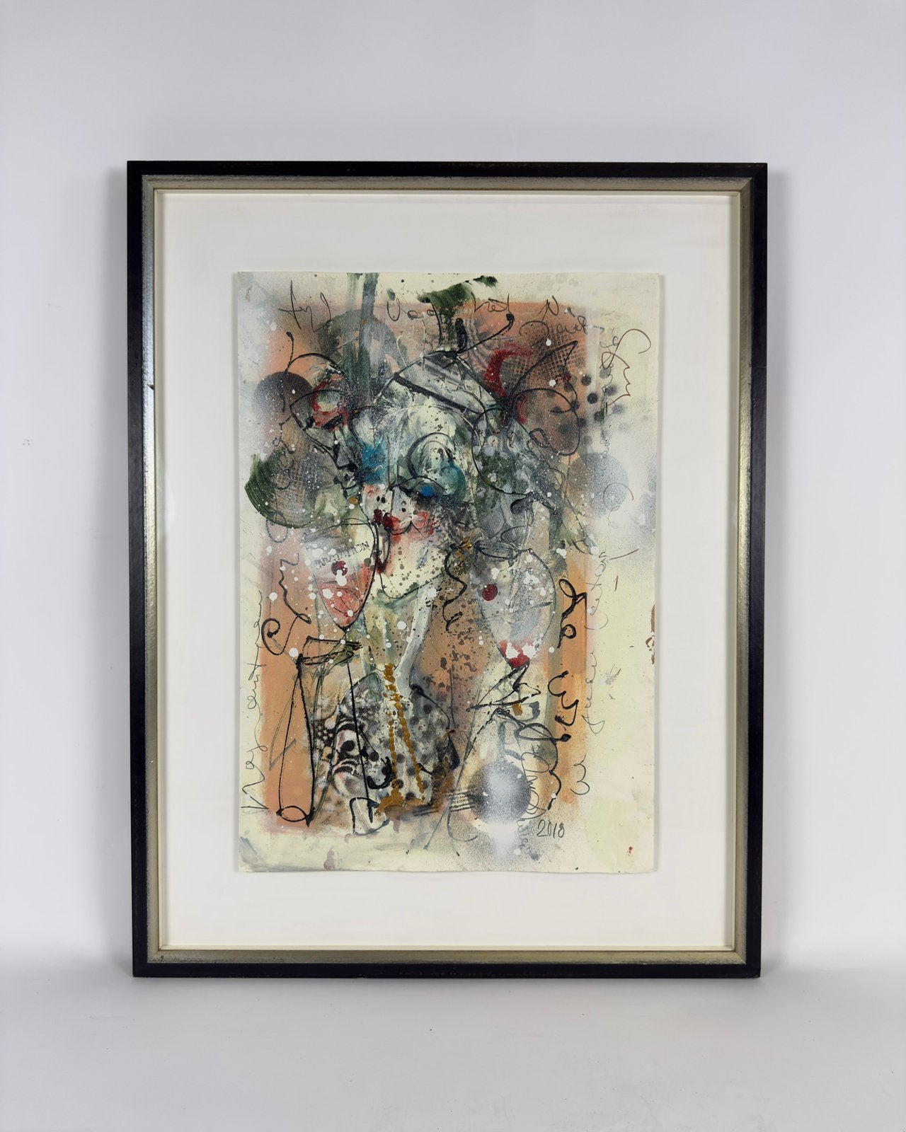 Guy Olivier – Invitation (2018), Antiek en Kunst, Kunst | Schilderijen | Modern, Ophalen, Figuren, Papier/karton, Passe-partout