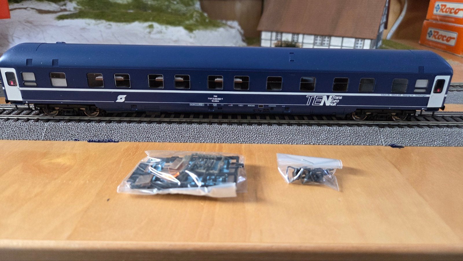 Roco ÖBB TEN Trans Euro Nacht slaaprijtuig H0, Gelijkstroom, Ophalen of Verzenden, Roco, Nieuw