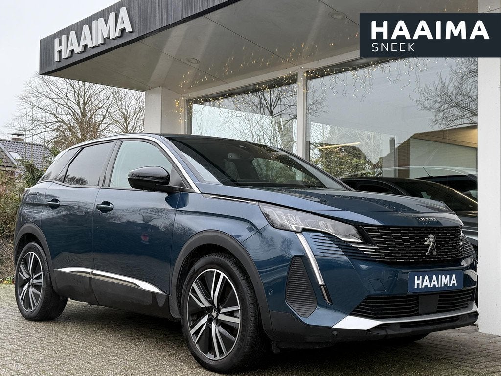 Peugeot 3008 1.6 HYbrid 180 Allure Pack Business | 19 inch |, Auto's, Euro 6, 181 pk, Blauw, Leder en Stof