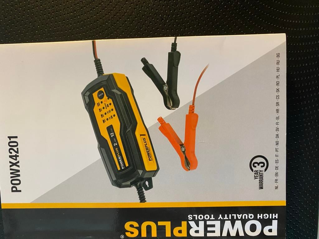 Powerplus POWX4201 Acculader 2-12V, Ophalen of Verzenden, Nieuw