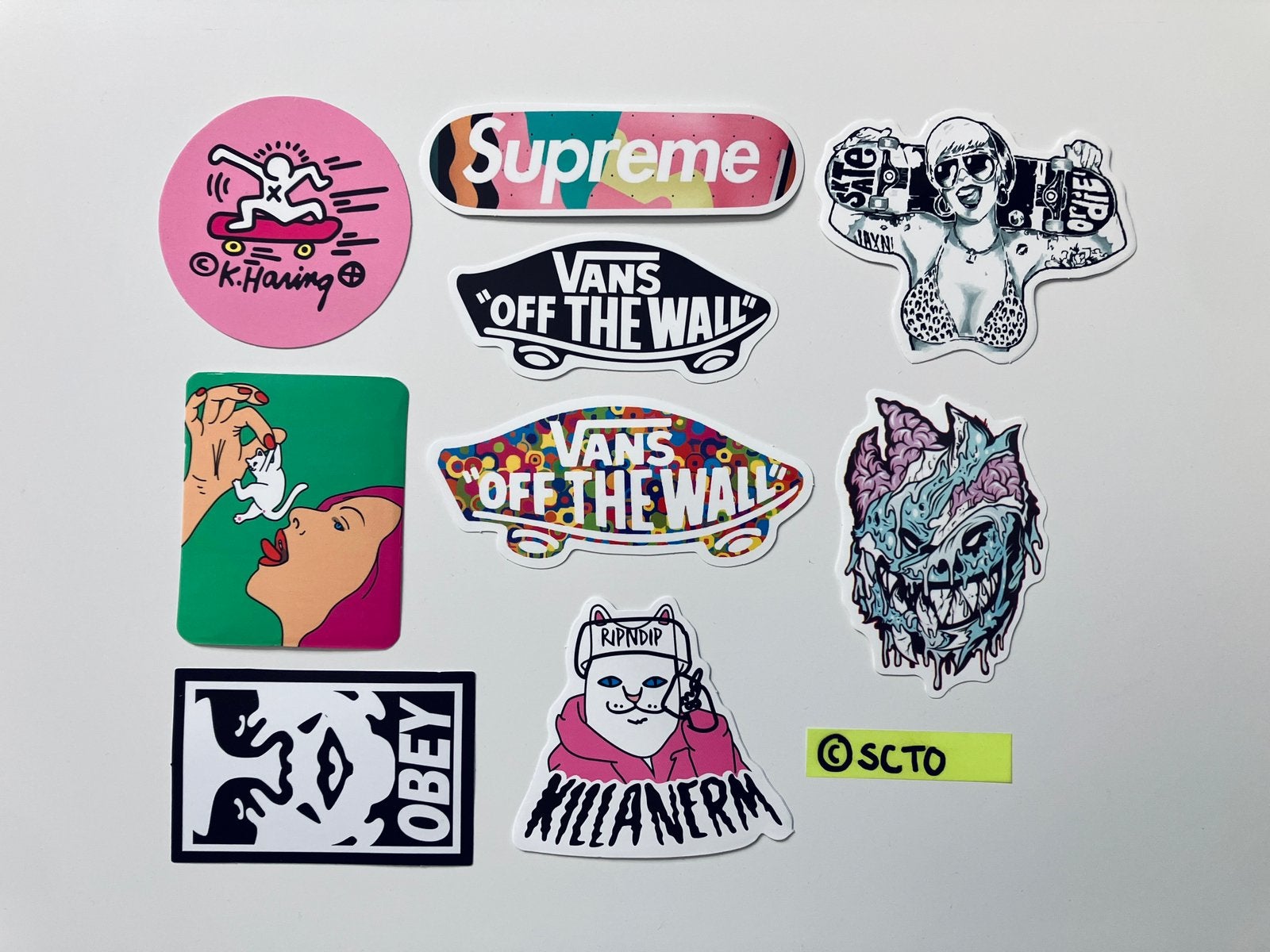 Stickers skate logo OBEY Vans Ripndip DIY project longboard, Ophalen of Verzenden, Nieuw, Overige typen