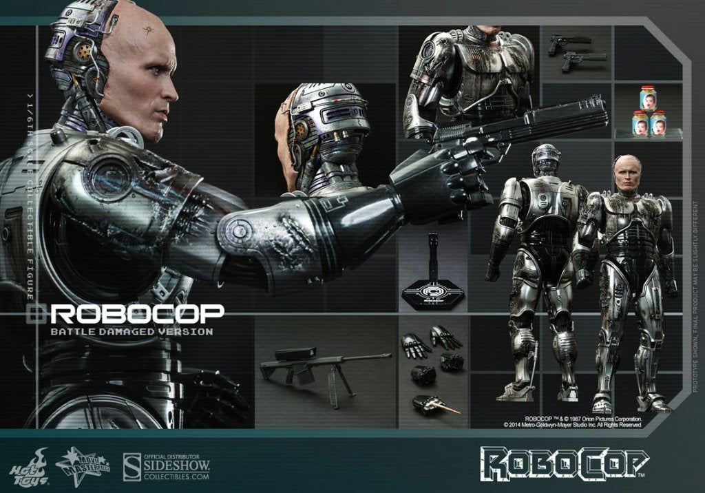 Hot Toys 1/6 RoboCop Battle Damaged MMS265, Ophalen of Verzenden, Zo goed als nieuw