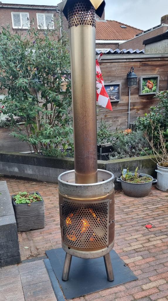 Rvs Bierfust Bierfustkachel terrasverwarming, Ophalen of Verzenden, Nieuw