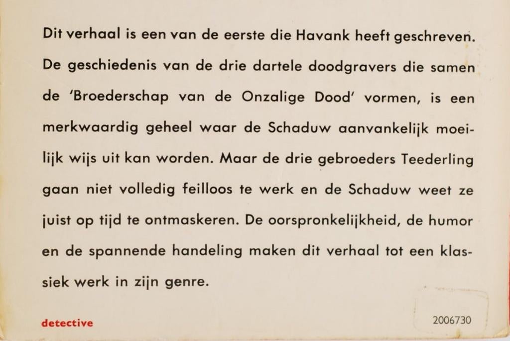 Drie dartele doodgravers - Havank (1967), Boeken, Verzenden, Zo goed als nieuw