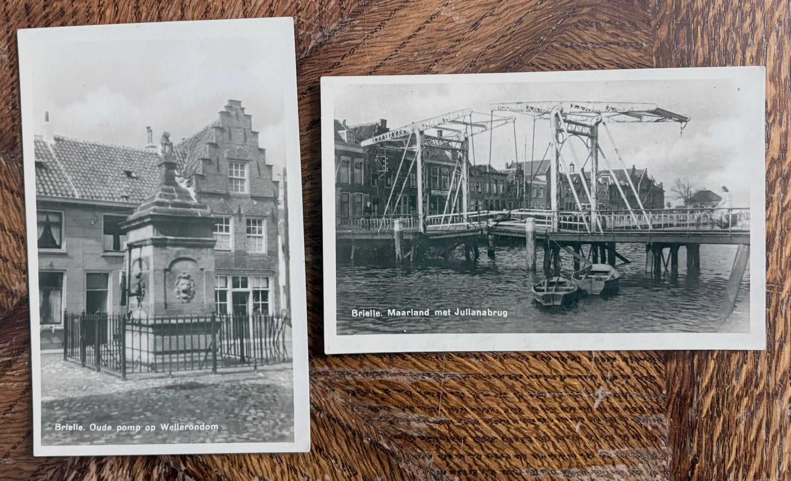 2 Oude Ansichtkaarten BRIELLE, Verzamelen, Verzenden, 1920 tot 1940, Ongelopen, Zuid-Holland