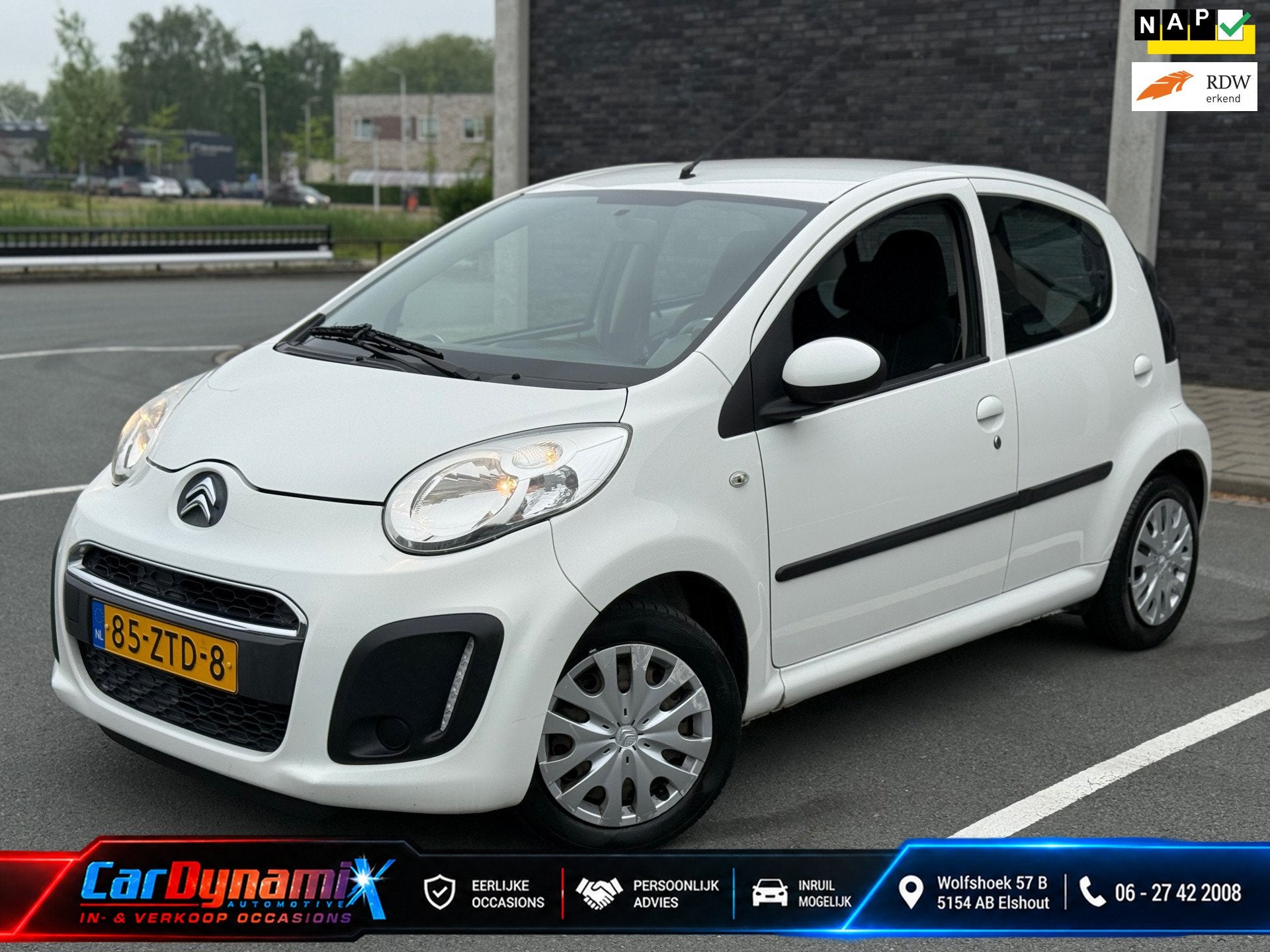 Citroen C1 1.0 Collection | Airco | APK2027 | Onderhoud OK |, Voorwielaandrijving, Euro 5, Gebruikt, 4 stoelen