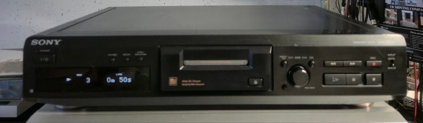 Sony MDS-JE330 Minidisc speler zwart, Ophalen of Verzenden, Minidisc-speler