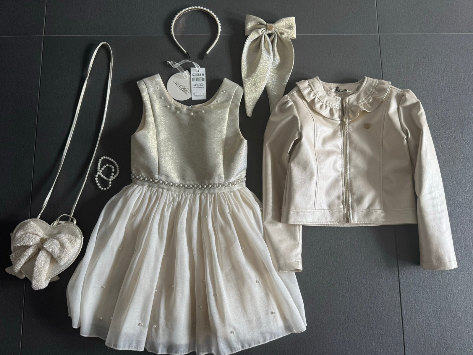 Le chic maat 122/128, Ophalen of Verzenden, Zo goed als nieuw, Meisje, Jurk of Rok