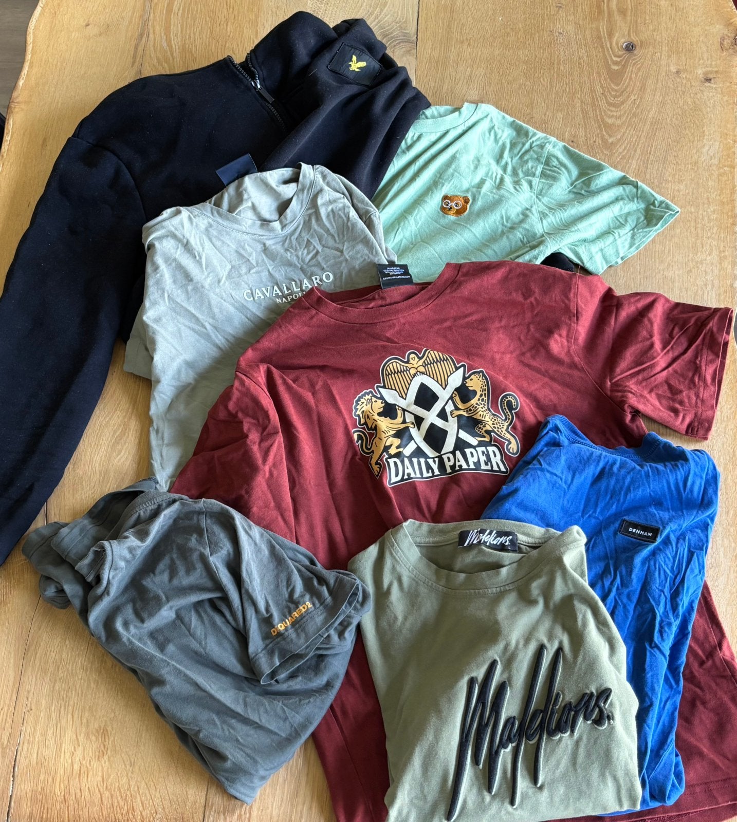 Diverse merk kleding heren.  Denham, dsquared2, daily paper, Ophalen of Verzenden, Zo goed als nieuw
