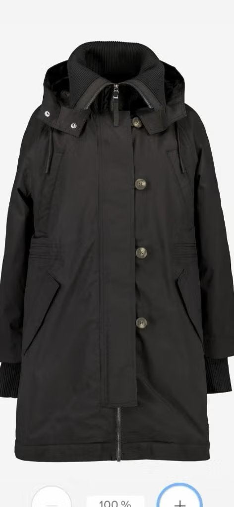 Nieuw Didriksons Anita Parka maat 38 kleur zwart, Maat 38/40 (M), Zwart, Didrikson, Nieuw